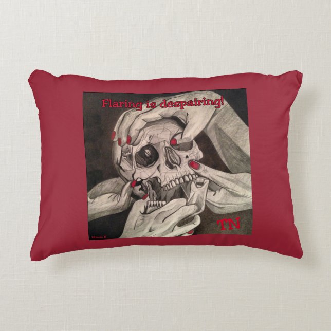 Trigeminale Neuralgia Awareness Pillow Decoratief Kussen (Voorkant)