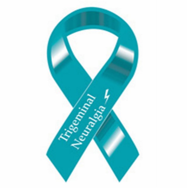Trigeminale Neuralgia Awareness Ribbon Magnet Fotobeeldje Magneet (Voorkant)