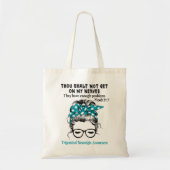 Trigeminale Neuralgia Awareness Ribbon Support Gif Tote Bag (Voorkant)