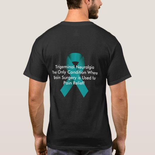 Trigeminale Neuralgia Awareness Tshirt (Achterkant)