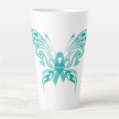 Trigeminale Neuralgia Butterfly #4 Latte Mok (Voorkant)