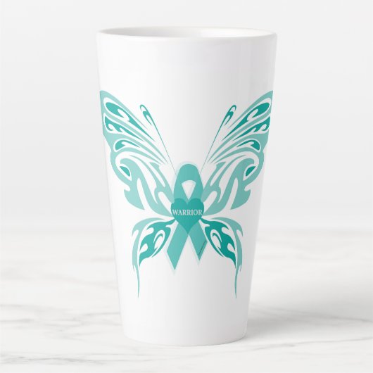 Trigeminale Neuralgia Butterfly #4 Latte Mok (Voorkant)