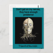 Trigeminale Neuralgie Bewustheid Briefkaart (Voorkant / Achterkant)