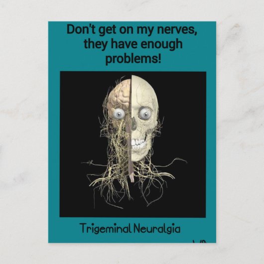 Trigeminale Neuralgie Bewustheid Briefkaart (Voorkant)