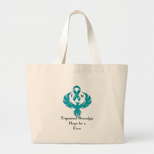 Trigeminale Neuralgie Bewustheid Grote Tote Bag (Voorkant)