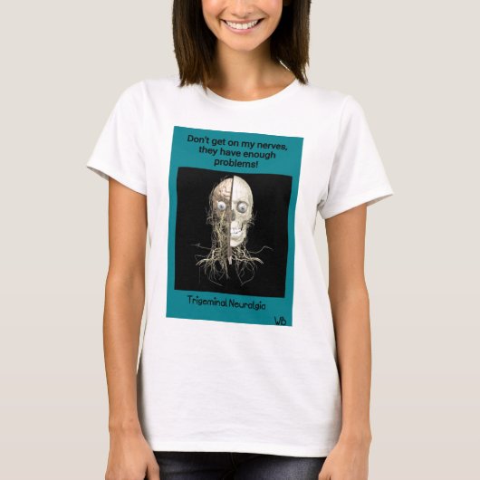 Trigeminale Neuralgie Bewustheid T-shirt (Voorkant)