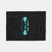 Trigeminale Neuralgie Bewustmakingsknuppel Fleece Deken (Voorkant (Horizontaal))