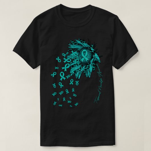 Trigeminale neuralgie bewustzijn Zonnebloem T-shirt (Design voorkant)