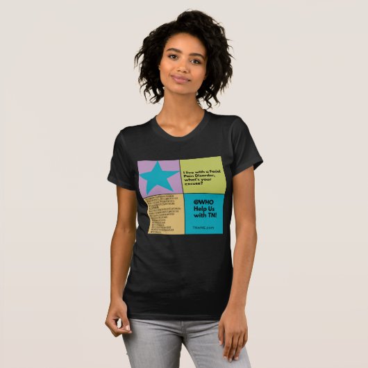 Trigeminale Neuralgie en pijn in het gezicht T-shirt (Voorkant volledig)