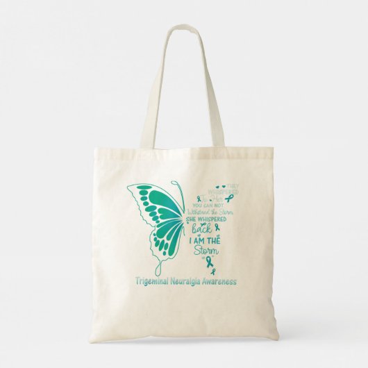 Trigeminale Neuralgie Ik ben Storm Tote Bag (Achterkant)