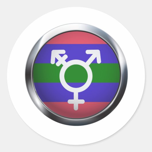 TRIGENDER MEDAILLON RONDE STICKER (Voorkant)