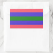 Trigender Pride Rechthoekige Sticker (Tas)