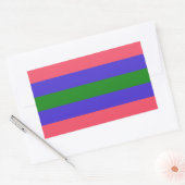 Trigender Pride Rechthoekige Sticker (Envelop)