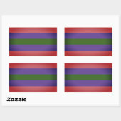 Trigender Pride Rechthoekige Sticker (Vel)