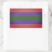 Trigender Pride Rechthoekige Sticker (Tas)