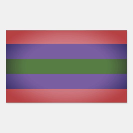 Trigender Pride Rechthoekige Sticker (Voorkant)