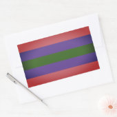 Trigender Pride Rechthoekige Sticker (Envelop)