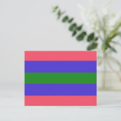 Trigender Pride Vlag Briefkaart (Staand voorkant)
