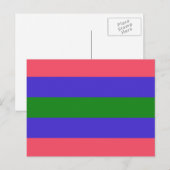 Trigender Pride Vlag Briefkaart (Voorkant / Achterkant)