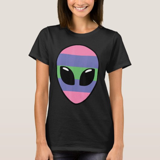Trigender Pride Vlag Buitenaards Trigender Vlag T-shirt (Voorkant)