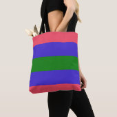 Trigender Pride Vlag Tote Bag (Dichtbij)