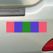 Trigender trots bumpersticker (Op auto)