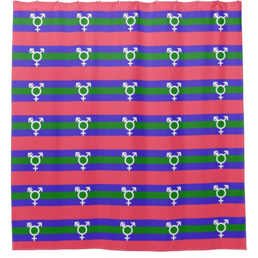 Trigender trots douchegordijn (Voorkant)