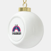 Trigender trots keramische bal ornament (Rechts)