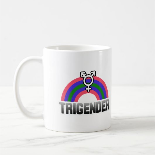 Trigender trots koffiemok (Links)