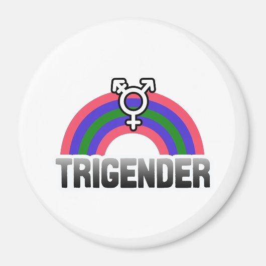 Trigender trots magneet (Voorkant)