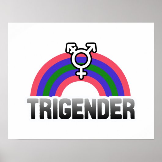 Trigender trots poster (Voorkant)