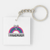 Trigender trots sleutelhanger (Achterkant)