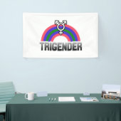Trigender trots spandoek (Beurs)