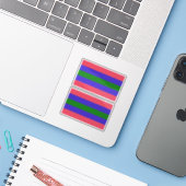 Trigender trots sticker (Laptop met iPhone)