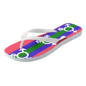 Trigender trots teenslippers (Schuin)