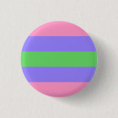 Trigender-vlag-badge Ronde Button 3,2 Cm (Voorkant)