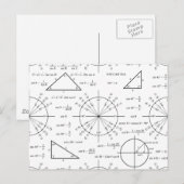 Triges en driehoeken briefkaart (Voorkant / Achterkant)