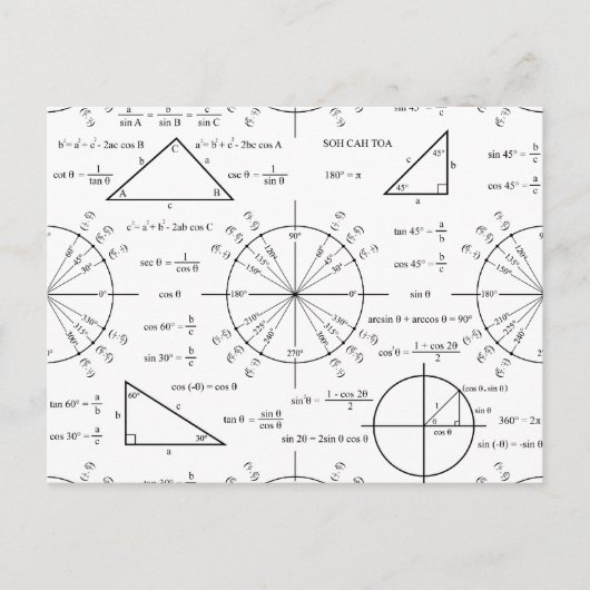 Triges en driehoeken briefkaart (Voorkant)