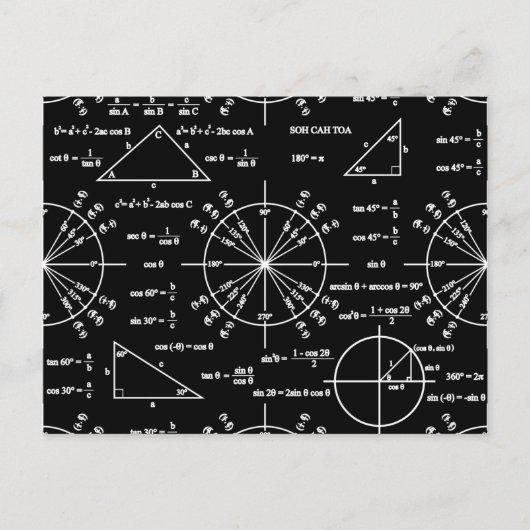 Triges en driehoeken briefkaart (Voorkant)