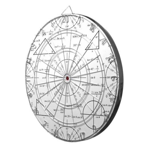 Triges en driehoeken dartbord (Voorkant Rechts)