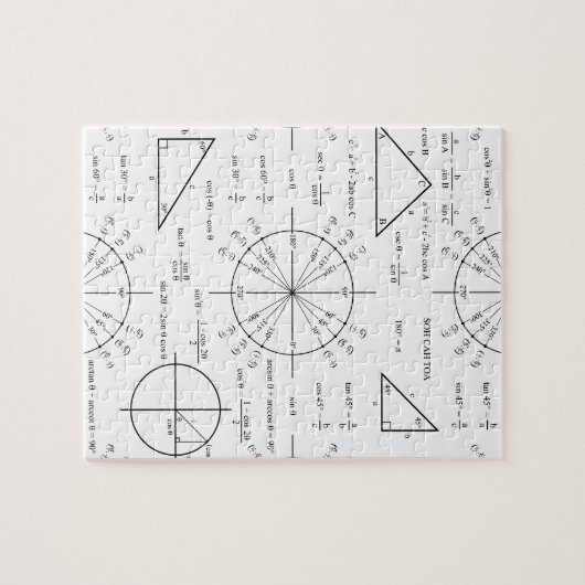 Triges en driehoeken legpuzzel (Horizontaal)