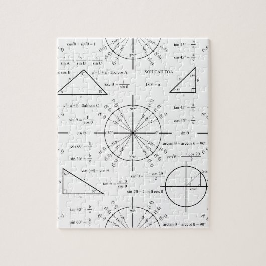 Triges en driehoeken legpuzzel (Verticaal)