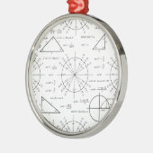 Triges en driehoeken metalen ornament (Links)