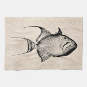  Trigger Fish Antiek Hawaiian Print Theedoek (Horizontaal)