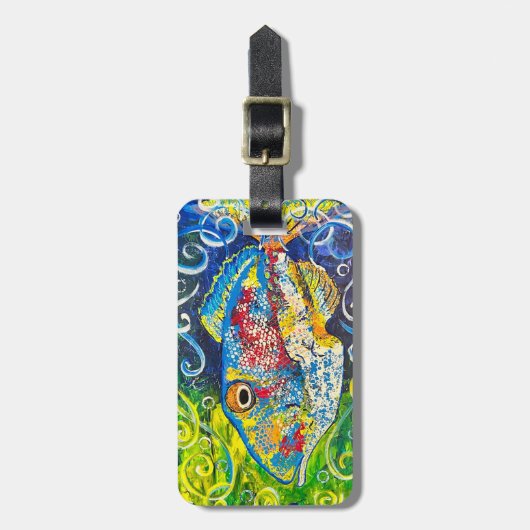 Trigger Fish Bagagelabel (Voorkant verticaal)