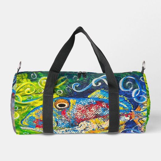 Trigger Fish Print Cut Sew Bag Plunjezak (Achterkant)