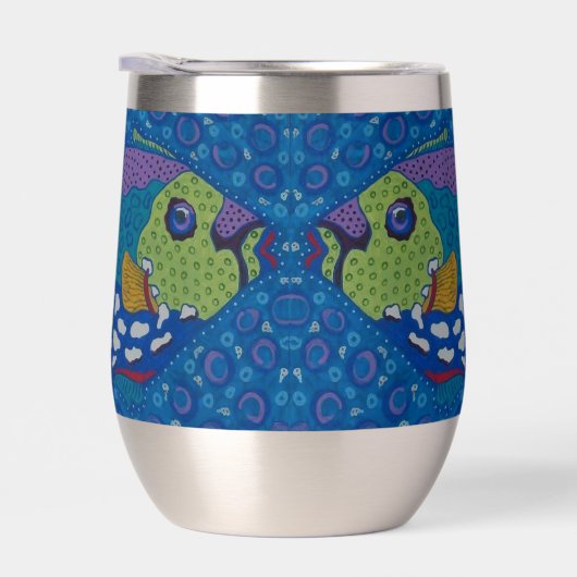 Trigger Fish Wine Tumbler (Rechts)