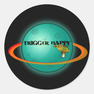 Trigger Happy Ronde Sticker