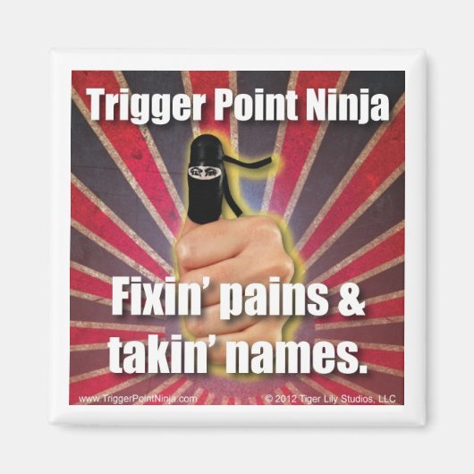 Trigger Point Ninja ® Fixin Pijnen & Namen Magneet (Voorkant)