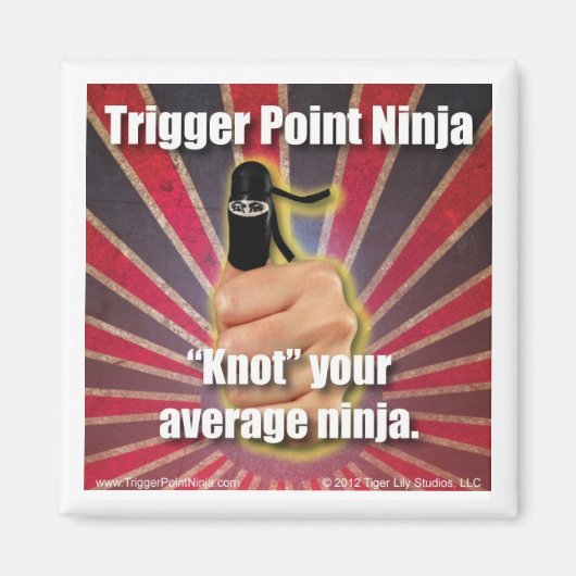 Trigger Point Ninja ® "Knot" Uw gemiddelde Ninja Magneet (Voorkant)